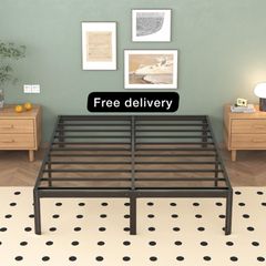 King Size Bed Frame 5ft, Heavy Duty Metal
