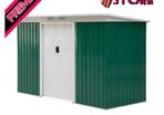 9ft x 4ft Corrugated Garden Metal Storage Shed Outdoor Equipment Tool Box with Foundation Ventilation & Doors (FREE SHIPPING)