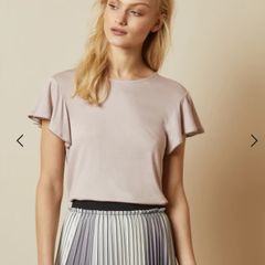 BNWT - Ted baker frill sleeve detail top UK 12