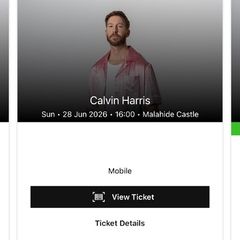 x2 Calvin Harris Tickets