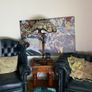 Chesterfield Blue Leather Couch Suite Image 3