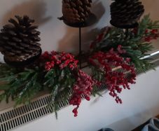 Winter Berry Candle Centerpiece