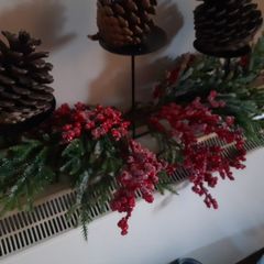 Winter Berry Candle Centerpiece