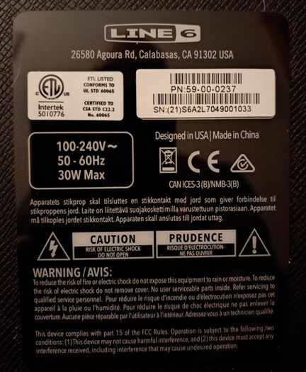 Line 6 Spider V20 MKII (Read carefully)