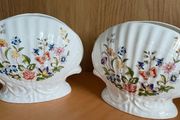 Vintage Aynsley Cottage Garden Shell-shaped Vases