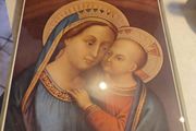 Wall Hanging Mother Of Good Counsel Venerated At Genazzano Image Print Catholic Mother Of Good Counsel Venerated At Genazzano Glass Covered Without Frame.