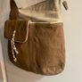 Radley brown leather and beige canvas crossbody bag Image 3