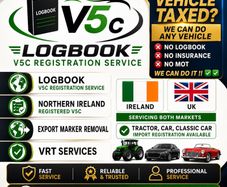 Vehicle registration LOST LOGBOOK V5