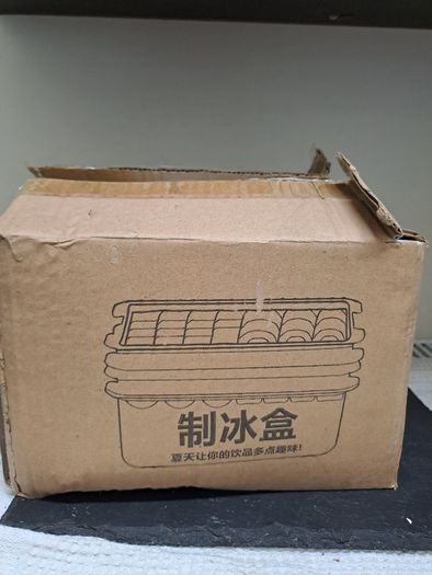 Ice Cube Tray Set with Storage Bin