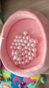 Play Factory Foam Ball Pit with Balls Pink