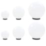 6 Piece LED Bowl Lamp Set Spherical 20/30/40 cm PMMA Image 4