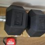 two brand new sets hexagonel dumbbells2x15kg, 2x12.5kg Image 6