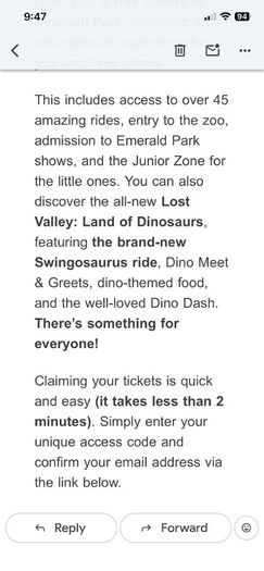 Emerald Park 4 Tickets