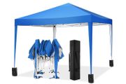 Folding Gazebo 3 x 3 m Waterproof UV Protection Gazebo Popup Garden Tent with 4