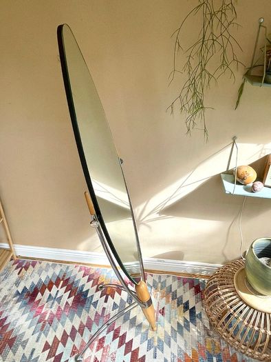 Rare Vintage 80's Japanese Floor Mirror, Dulton, Free Standing, Full Length