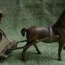 Vintage Large Brass Horse And Hackney Carriage Image 9