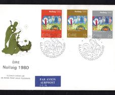 1980 Ireland Christmas Commemorative Stamps Addressed Post and Telegraph First Day Cover (FDC) with Cork pictorial cancel