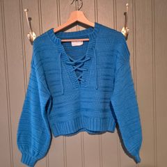 Blue Crop Jumper