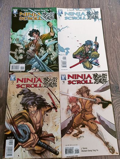 Ninja Scroll Comic Book Lot 11 Issues DC Wild Storm