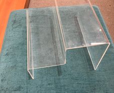 Perspex Two Tier Shoe Shelves