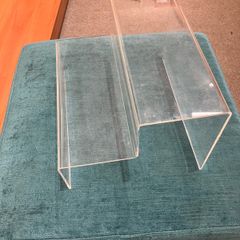 Perspex Two Tier Shoe Shelves