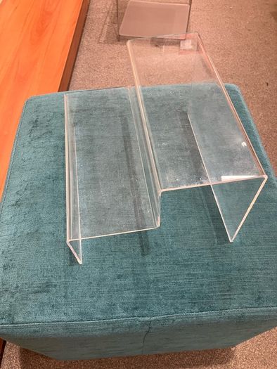 Perspex Two Tier Shoe Shelves