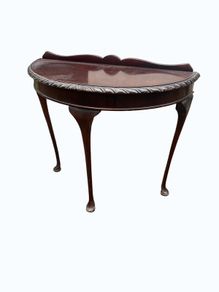 Vintage Console Table / Demi Lune / Hall TableTable