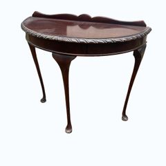 Vintage Console Table / Demi Lune / Hall TableTable