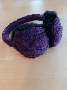 Cableknit earmuffs