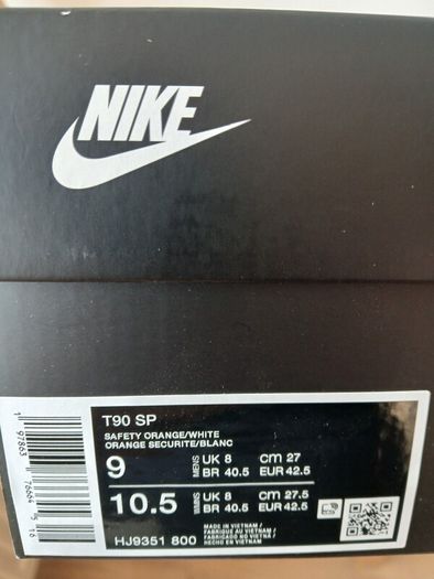 Nike Total 90 III SP Safety Orange - UK 8 / EU 42.5 - Brand New in Box