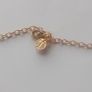 Black and Gold Square Charm Necklace 18 Inch Image 2