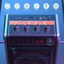 Karaoke Machine with 2 UHF Wireless Microphones, Bluetooth Speaker with Bass/Treble Adjustment and LED Light, PA System Support TWS, AUX in, FM, REC, Supply for Party/Adults/Kids MULTIPLE COLOURS AVAILABLE (FREE POSTAGE) Image 4