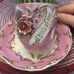 Cup and Saucer Forget Me Not