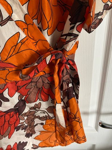 Monsoon ladies silk wrap blouse