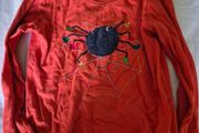 Long-sleeved spider top