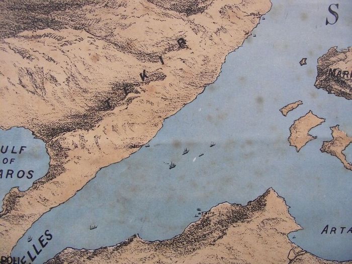 Sea of Marmora - Positions of the British Fleet - Illustrated London News 1878