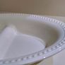 Rayware Divided Oval Dish / 2 Section Dish / Cream Ceramic Serving Dish / Bowl Image 3