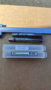 Lot of 2 M13 Taps Set M13x1.0 & M13x1.25 Metric Fine HSS R6M5 Blind Hole.