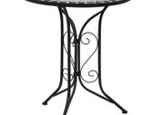 Mosaic Bistro Table Grey 61cm Ceramic