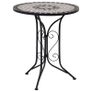 3 Piece Mosaic Bistro Set Ceramic Tile Grey Image 2