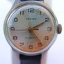 Vintage Ventex Antimagnetic Windup Brass Toned  Strap  Watch (in working order) Image 2