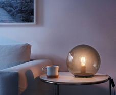 IKEA Fado table glass ball lamp