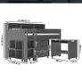 Kids Grey midsleeper bed Image 8
