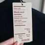 Muji Women's Neck Sweater, Wool Yak, Size S Image 2