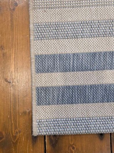Tara Marina Stripe Rug Beige & Blue 160 x 230cm