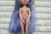 Rainbow High Violet Willow Series 1 Nude Articulated Doll Purple Hair Used Please look at the pictures