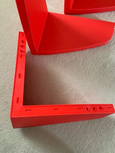 IKEA MAMMUT Red Wall Shelves x3 - Discontinued
