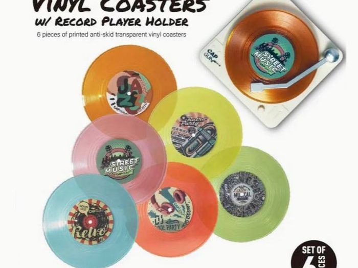Transparent Vinyl Coaster (brand New).