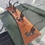 Vintage cast iron 8 hook wall coathanging rail Image 6