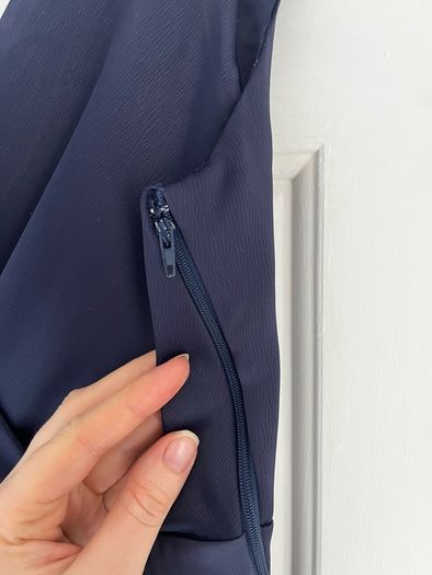 Folkster navy blue A-line dress